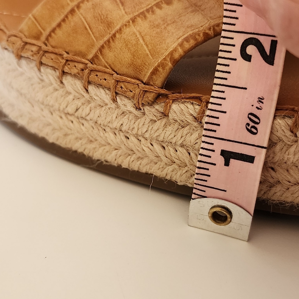 Franco Sarto Carezza Ankle Wrap Eapadrille Wedge Sandals Size 10 - Picture 10 of 11